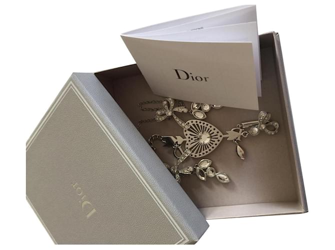 Dior Necklaces Silver hardware Metal  ref.353357