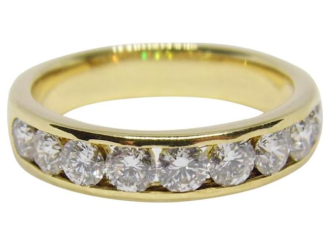 Autre Marque alliance or 18k diamants 0,90 cts env Or jaune Doré  ref.353411