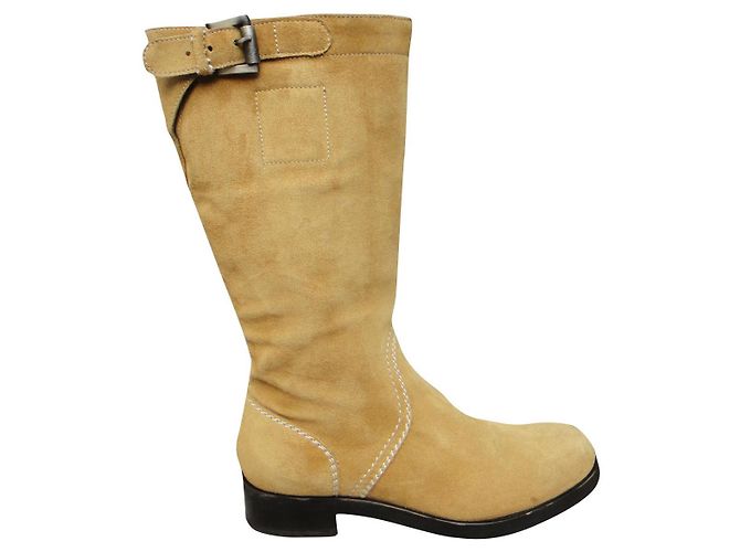 Botas Jil Sander p 37 Mostarda