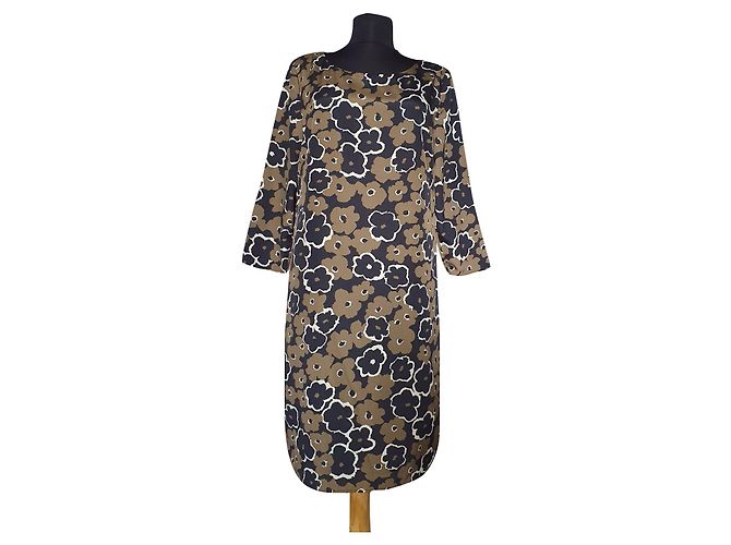 Brook Brothers Brooks Brothers Kleid Mehrfarbig Polyester Größe M Mehrfarben