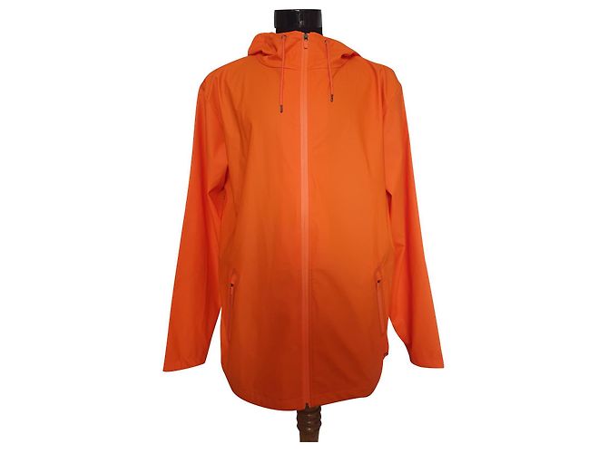 Rains Regenjacke Orange Polyurethan