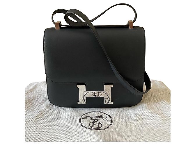Hermès Constance 24 Navy Blue Box Leather