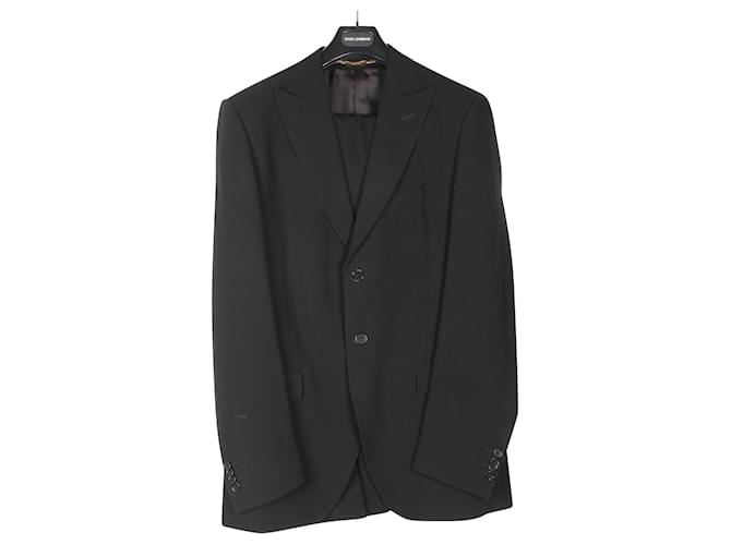 Dolce & Gabbana Costume noir Coton  ref.354068
