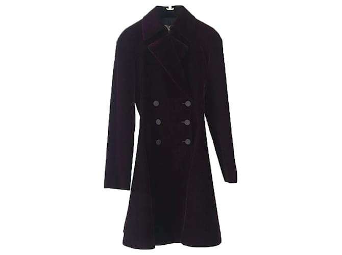 Alaïa Alaiia Burgundy Velvet Blazer Jacket  Coat  Sz.38  ref.354346