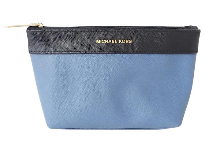 michael kors blue clutch bag