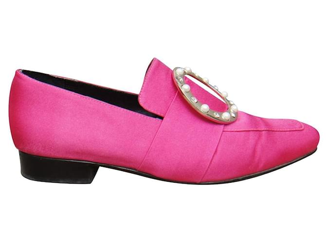 Schuhgröße von Dorateymur 37 Pink Leder Satin  ref.354537