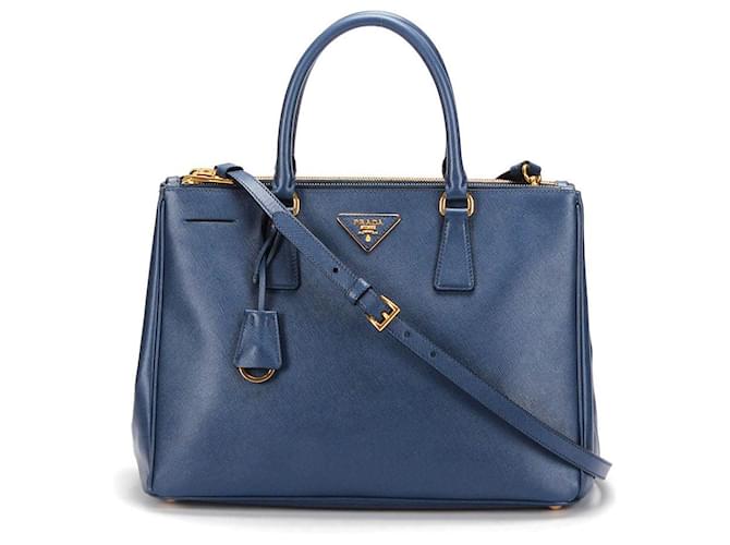 Prada Messenger Bag Blue Leather Perfect Condition