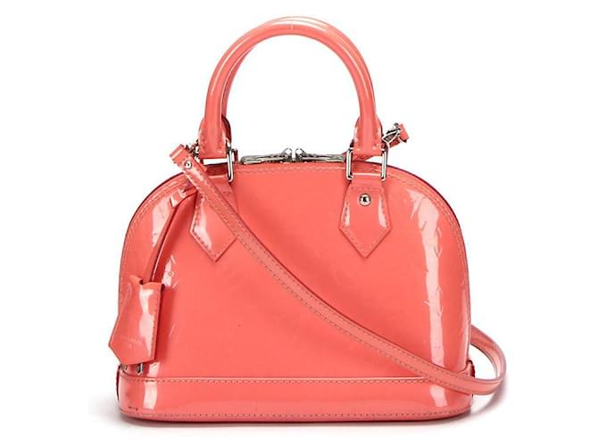 Alma patent leather handbag Louis Vuitton Pink in Patent leather