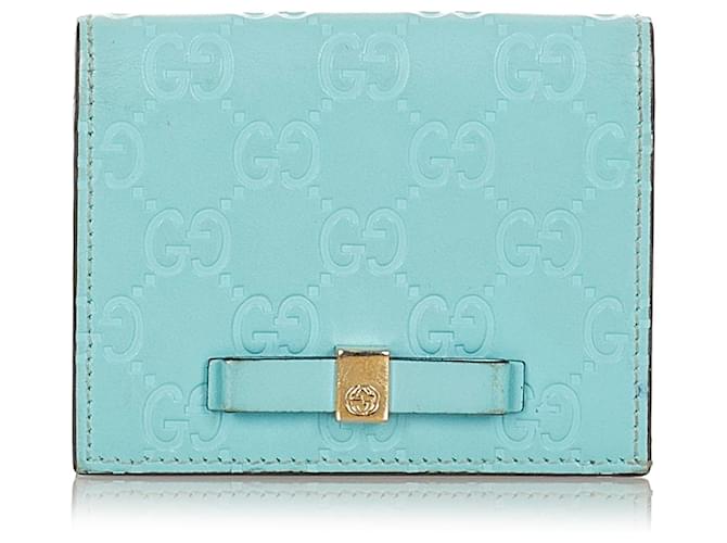 gucci light blue wallet