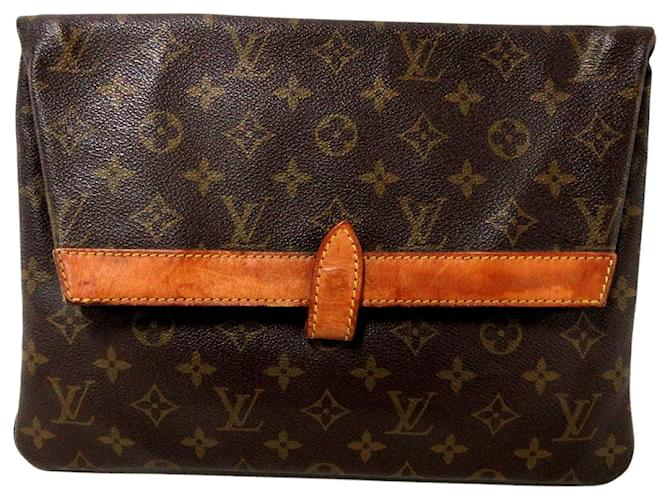 Louis Vuitton Pochette Pliante Brown Cloth ref.354865 - Joli Closet