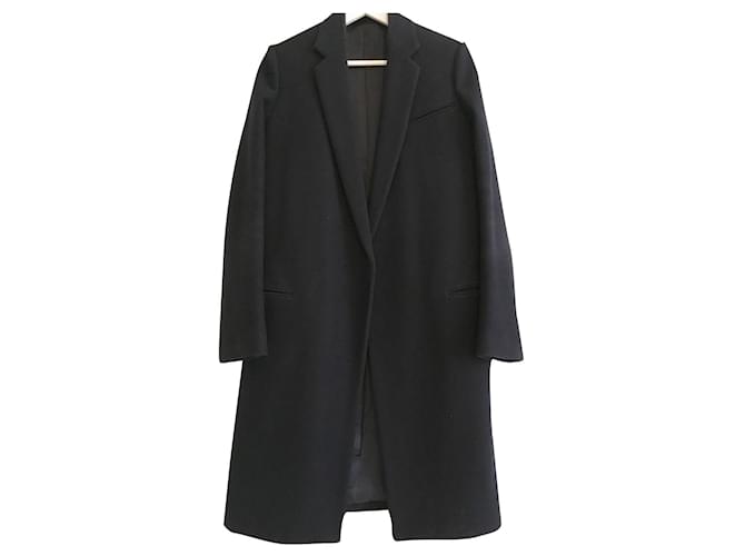 Céline Iconic Crombie coat. 100% wool. Made in Italy. Designed by Phoebe Philo. Navy blue  ref.354890