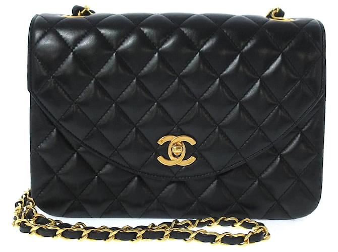 Chanel shoulder bag Black Leather  ref.354949