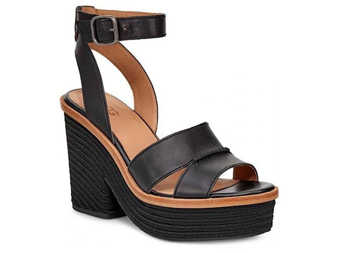 Ugg W Carine Negro Cuero ref.355041 Joli Closet