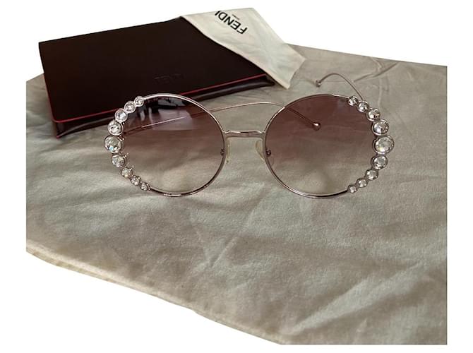 Fendi Oculos escuros Rosa Metal  ref.355070