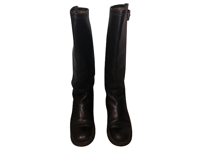 Free Lance Boots Black Leather  ref.355419
