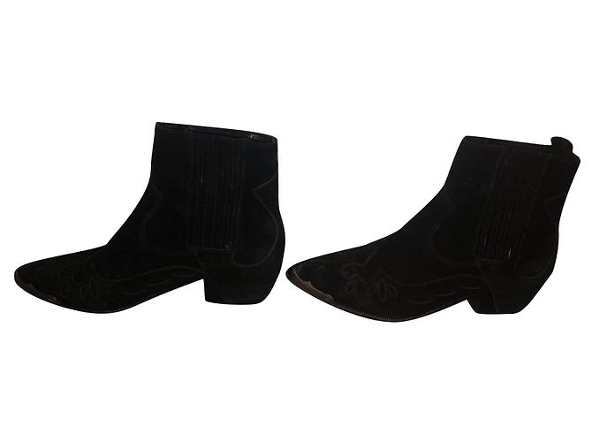Bottines Ash en daim noir