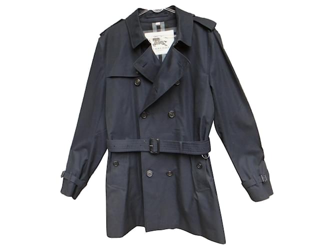 Autre Marque Burberry trench coat 56 Black Cotton  ref.355526