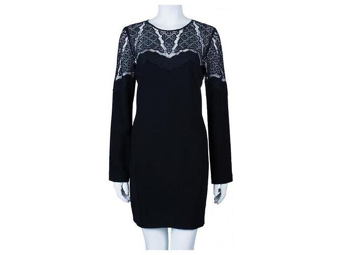 Diane Von Furstenberg Abito DvF Dahlia in pizzo nero