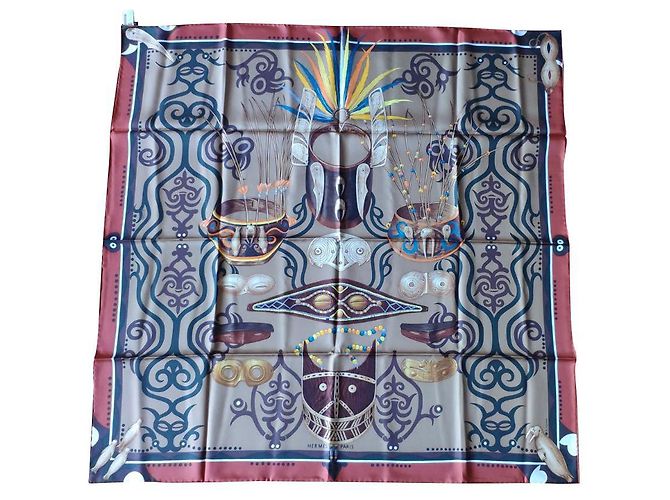 Hermès HERMES CARRE 90 LE REGARD DE L'ARCTIQUE Multicolore