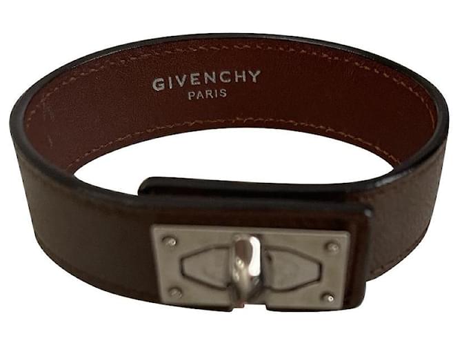 Givenchy Shark Dark brown Leather  ref.355589