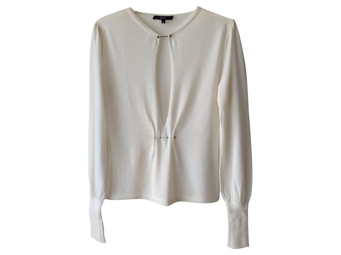 GUCCI KASCHMIR STRICKPULLOVER Weiß 