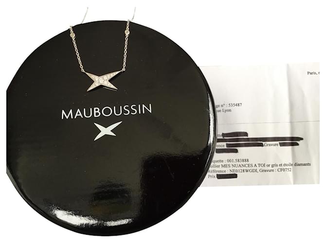 Mauboussin Necklace My Shades To You White White gold  ref.355761