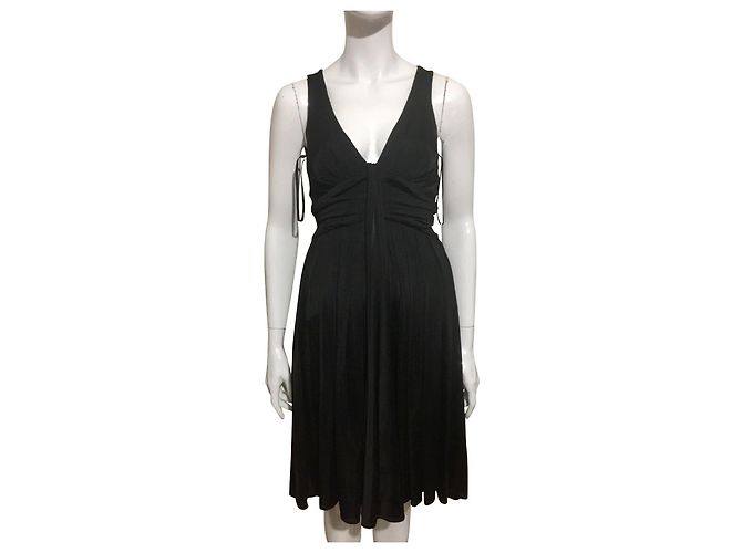 Diane Von Furstenberg DvF pequeño vestido negro vintage