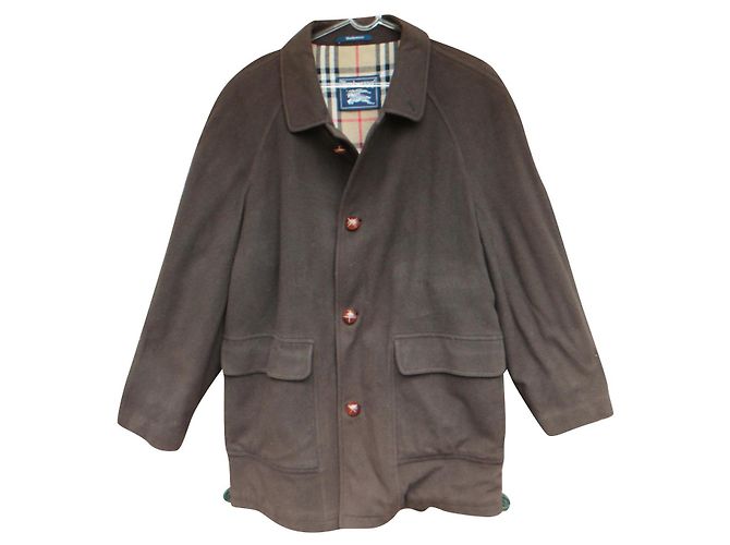 Parka tamanho burberry 52 Castanho escuro