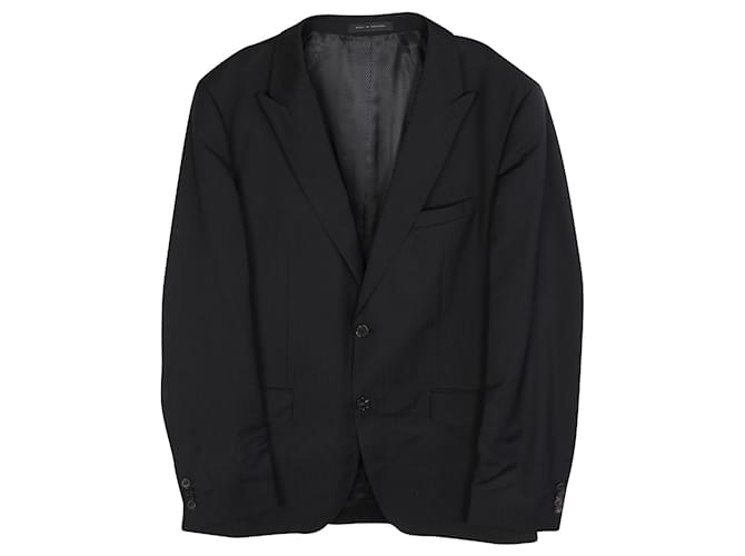 Hugo Boss Abito nero, Pantaloni, Cravatta a righe Cotone  ref.356011