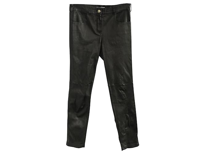 Givenchy Pantalon en cuir Noir  ref.356026