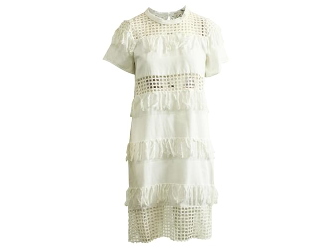 Roseanna Beach Style Dress White Cotton  ref.356053