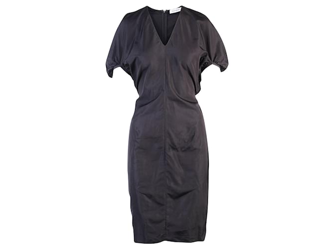 Yves Saint Laurent Black dress Cotton  ref.356137