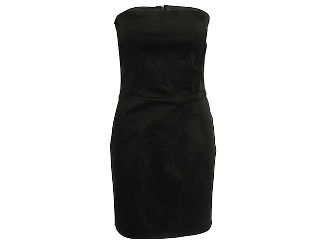 D&G Slim Fit Bodycom Dress Black Cotton  ref.356153