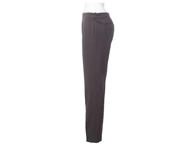 Armani Cigarette Pants Grey Wool  ref.356226