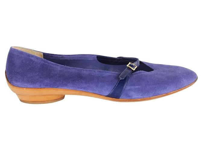 ferragamo suede flats
