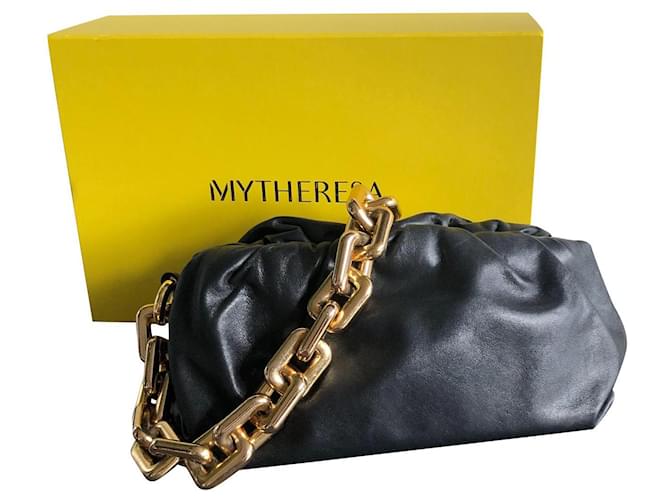 Bottega Veneta Chain pouch Black Leather  ref.356373