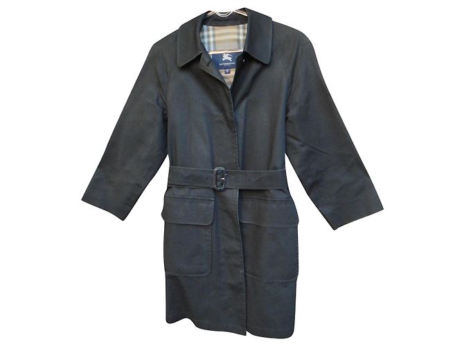 Chubasquero Burberry Talla S Negro