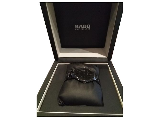 Autre Marque Rado Thinline Uhr aus Keramik Dunkelgrau Anthrazitgrau