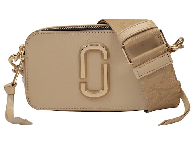 Marc Jacobs Snapshot Bag In Khaki Color Leather