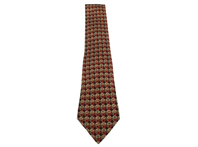 Hermès cravatta di Hermes Multicolore Seta  ref.357347