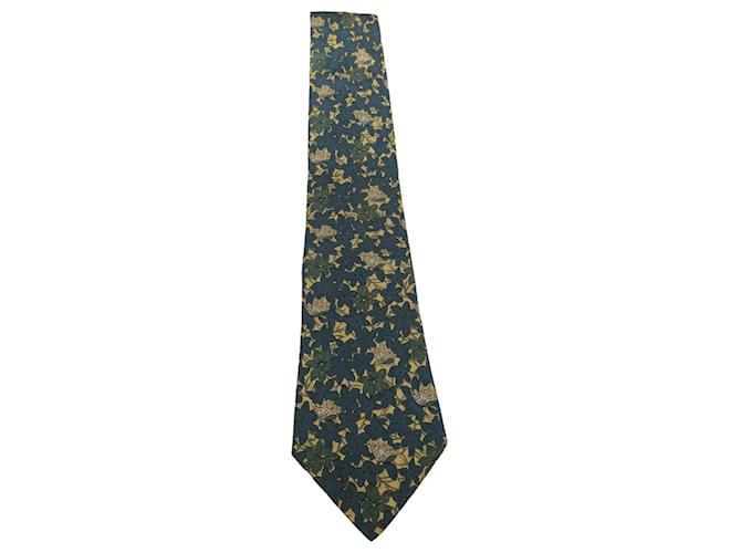 Hermès corbata de hermes Multicolor Seda  ref.357351