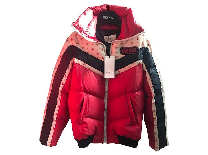 Piumino Gucci fiore Rosso