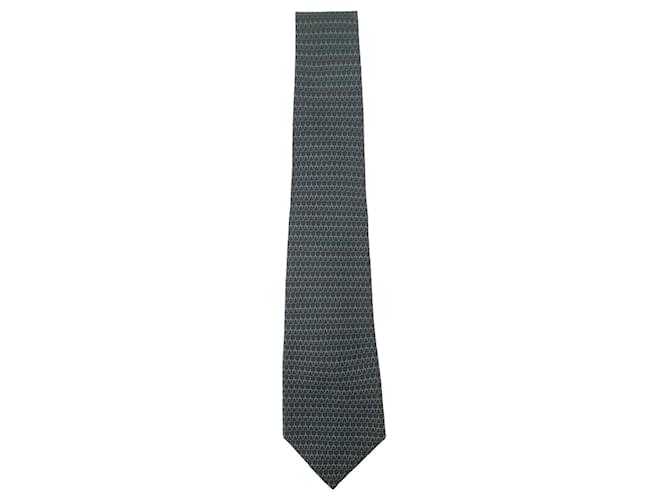Hermès corbata de hermes Multicolor Seda  ref.357502
