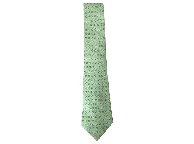 Hermès hermes tie Green Silk
