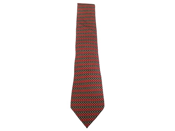 Hermès corbata de hermes Multicolor Seda  ref.357519