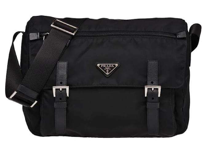 Prada black nylon shoulder bag NEW  ref.357619