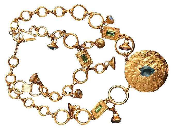 Collar Balenciaga Dorado Metal