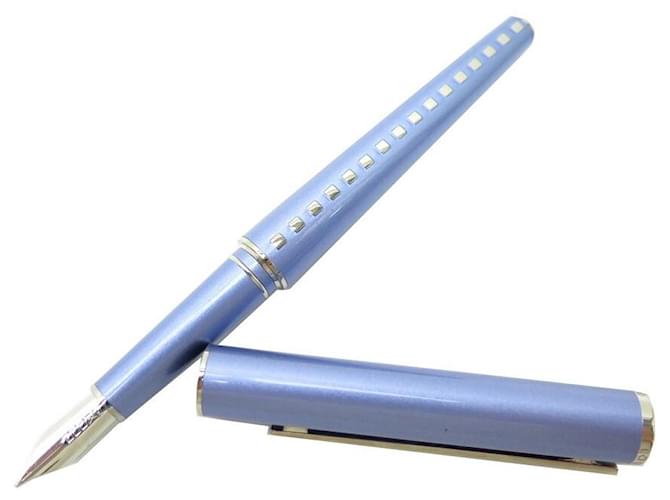 NEW LOUIS VUITTON FEATHER PEN WITH BLUE METAL CARTRIDGES NEW FOUNTAIN PEN  ref.357764
