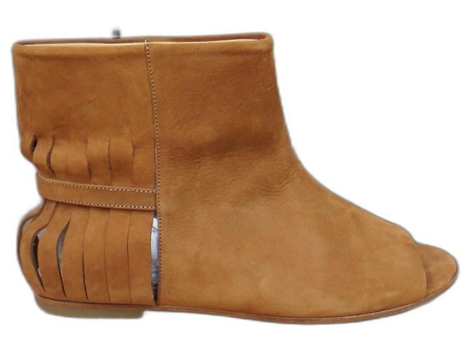 Maison Martin Margiela MM open toe boots22 P 38,5 Light brown