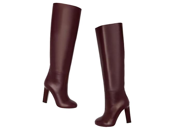 Victoria Beckham Boots Dark red Leather  ref.357954